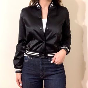 AE Varsity Cropped Bomber